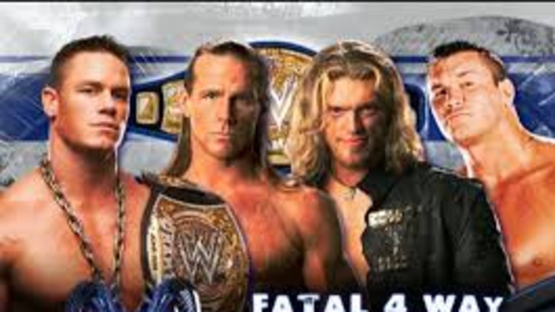 17- John Cena vs. Edge vs. Randy Orton vs. Shawn Michaels – Backlash 2007 (WWE Championship)