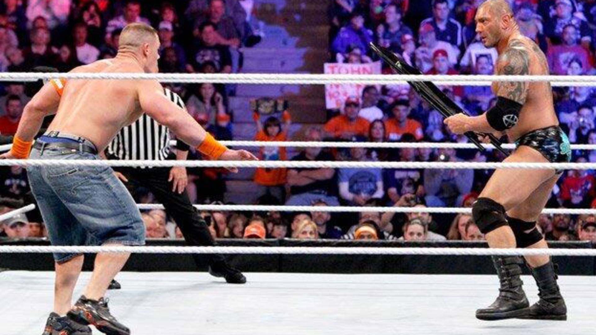 19- John Cena vs. Batista – Extreme Rules 2010 (WWE Championship)