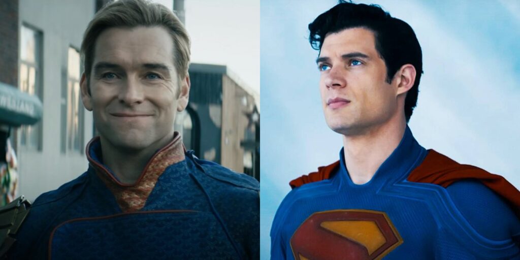 Homelander and Superman (Image: DC, Amazon)