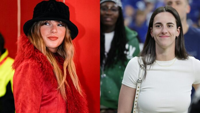 Taylor Swift and Caitlin Clark