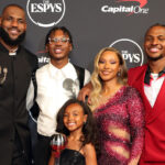 LeBron James and his family