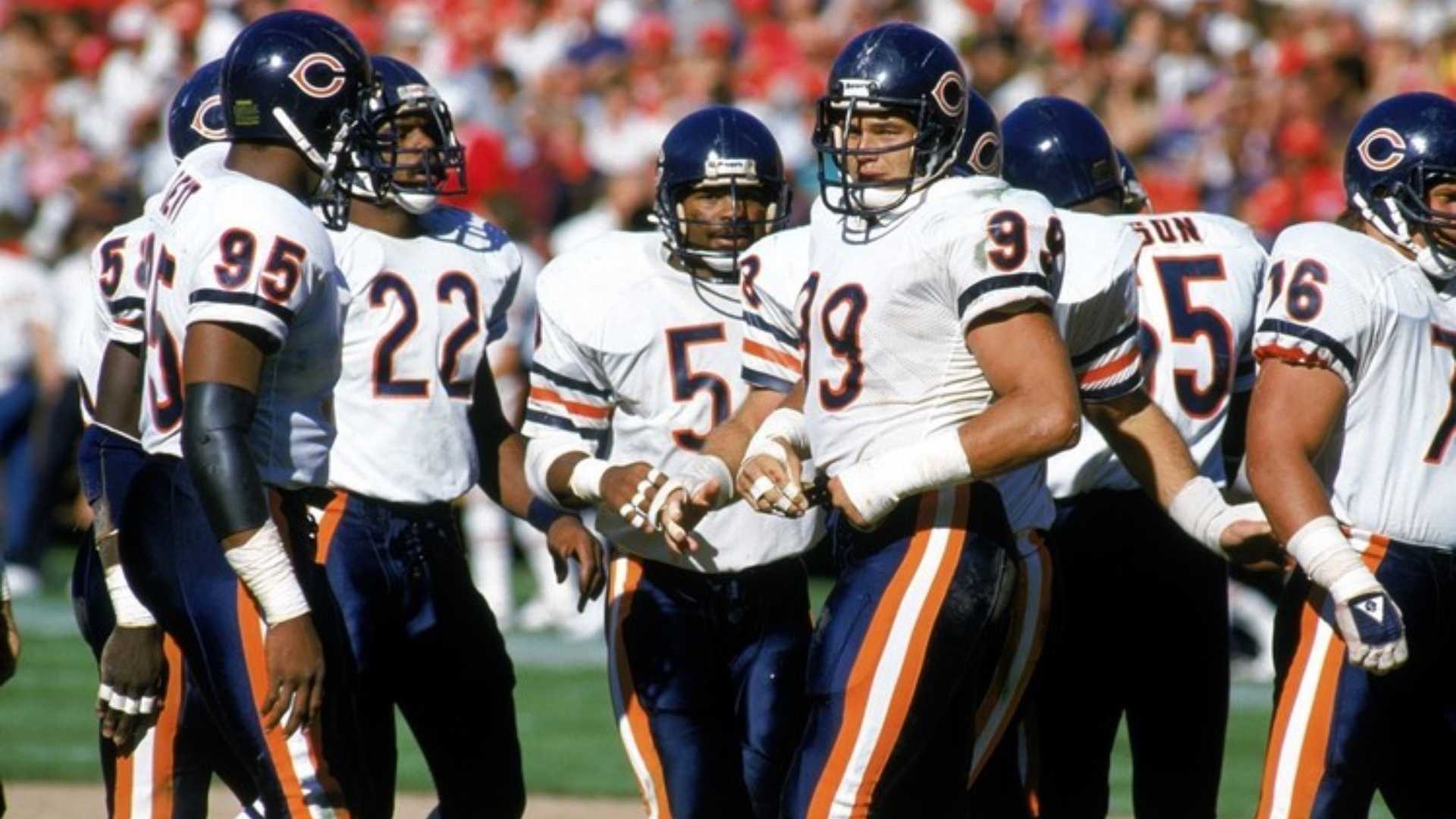 10. Chicago Bears (1985 Super Bowl Shuffle era) - Navy & orange