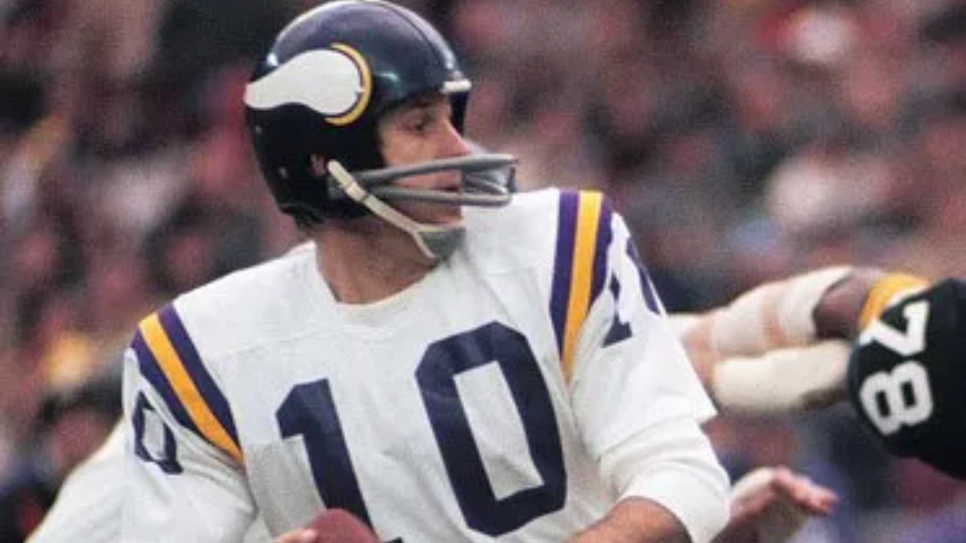 9. Minnesota Vikings (1969–1977) - Purple jersey, white horn helmet