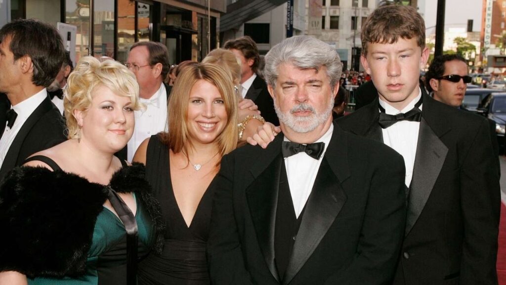 George Lucas with his children