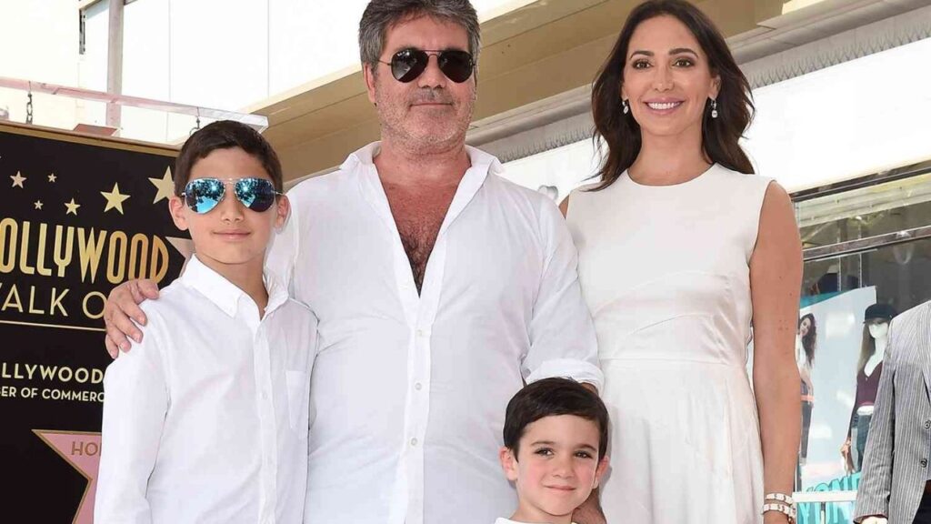 Simon Cowell with his children