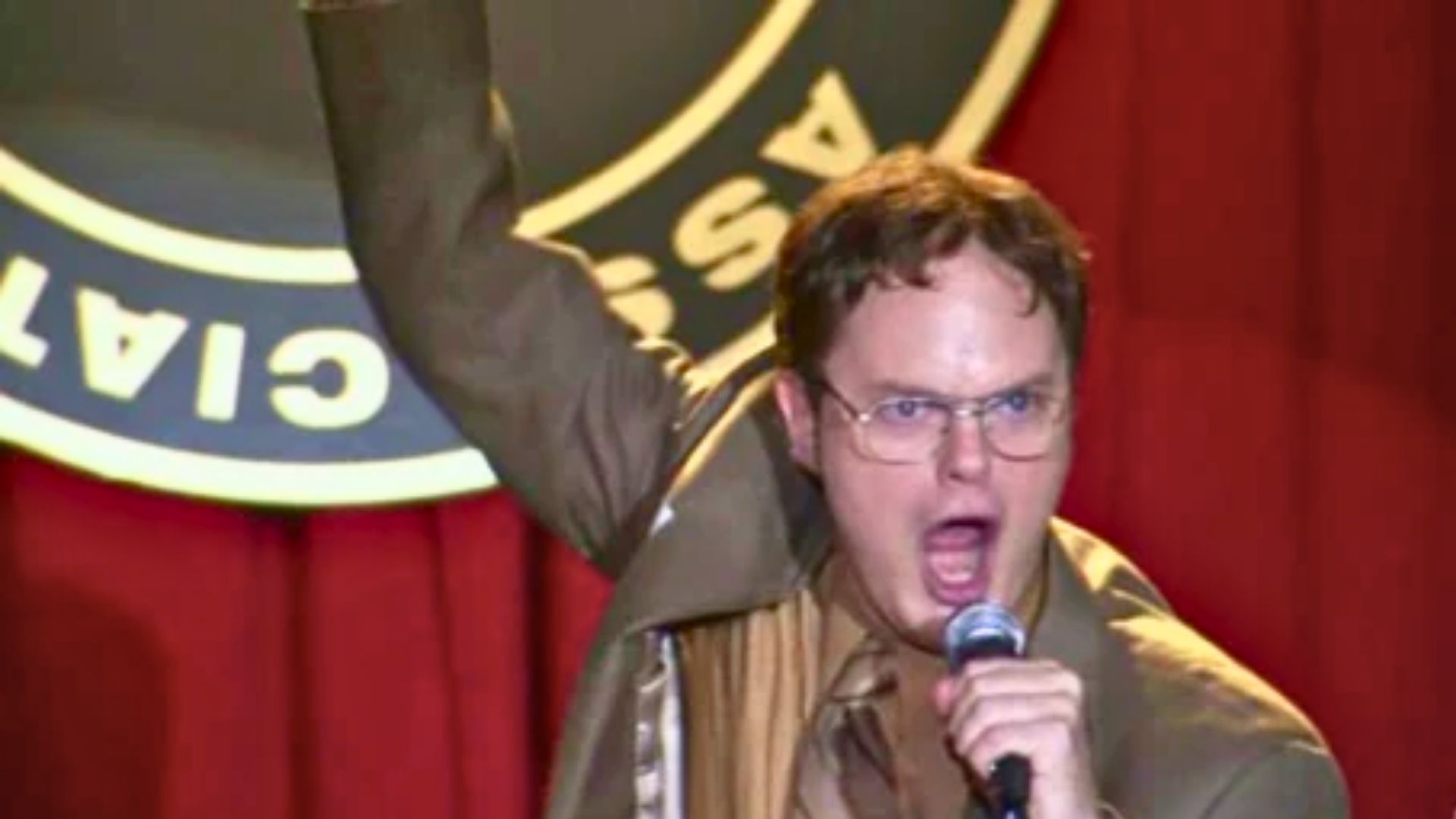 Dwight’s Award Speech Included 100 Audience Dummies