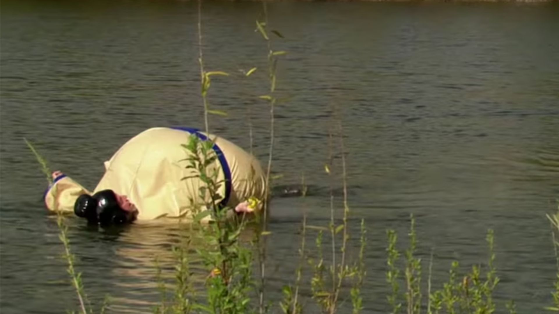 Andy Floated for Real During ‘Beach Games’