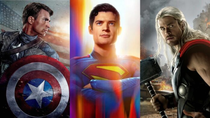 Captain America, Superman, Thor