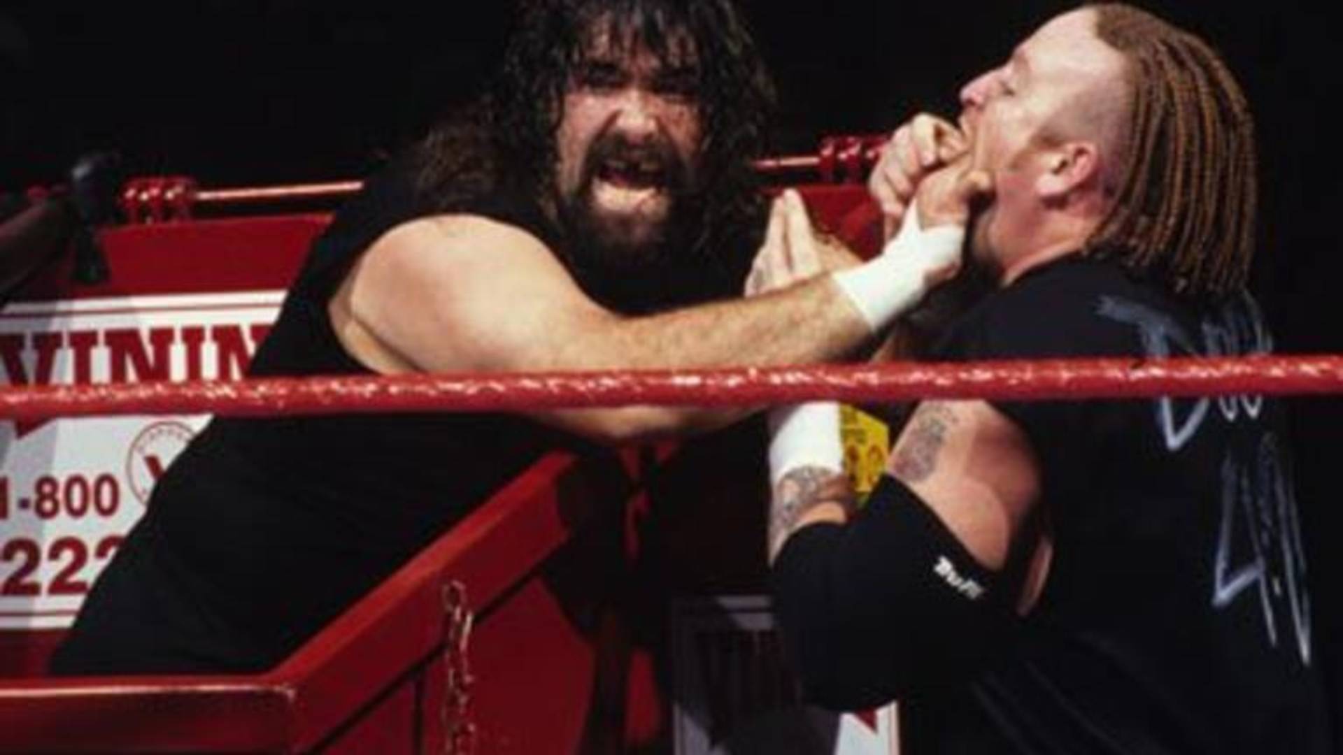 12. Dumpster Match – Cactus Jack and Chainsaw Charlie vs. The New Age Outlaws (WrestleMania XIV)