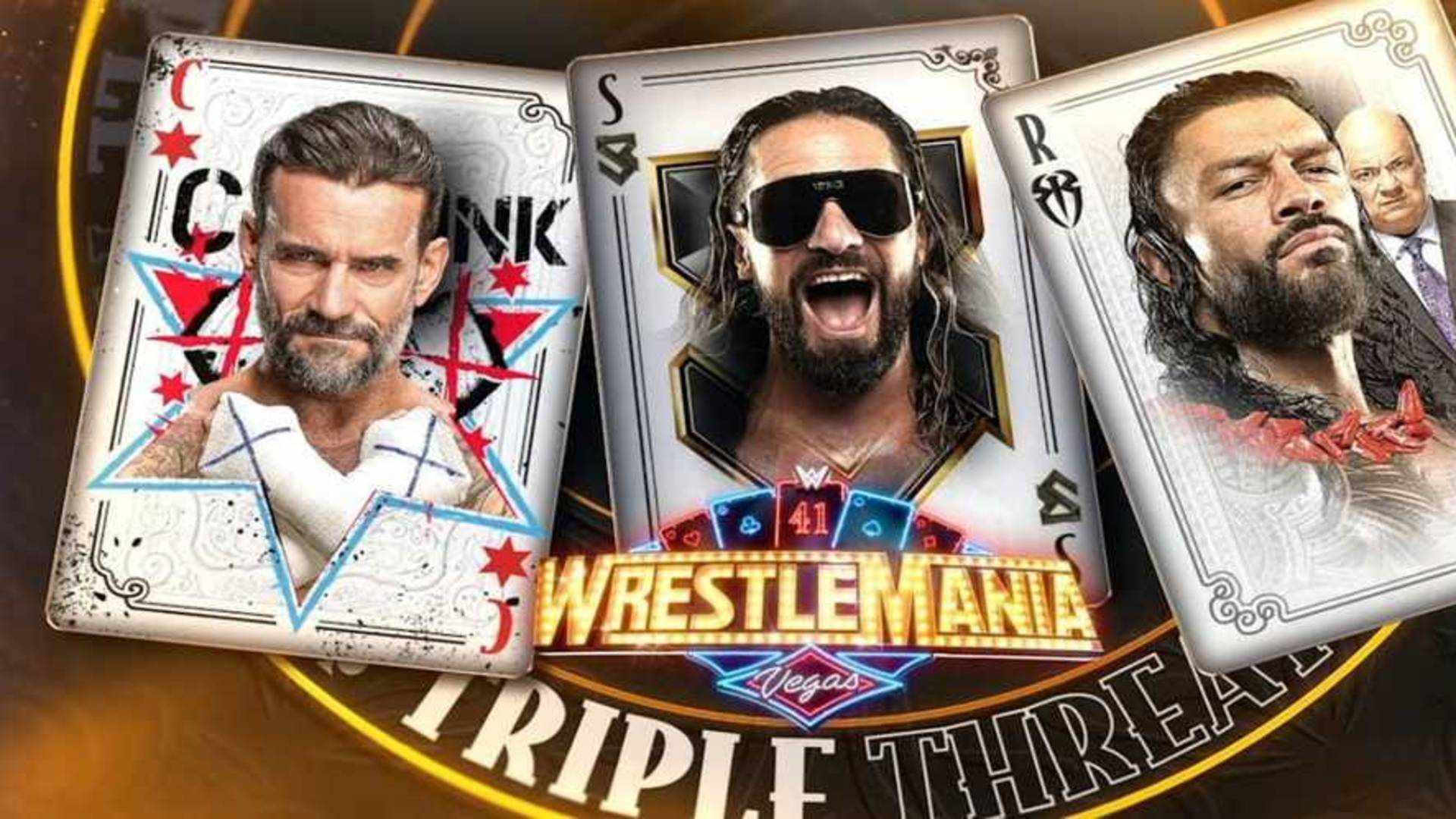 6.⁠ ⁠CM Punk vs. Roman Reigns vs. Seth Rollins – WrestleMania 41