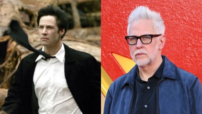 James Gunn and Keanu Reeves