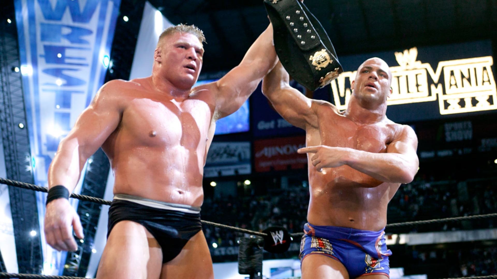 3- Defeating Kurt Angle (WrestleMania 19)
