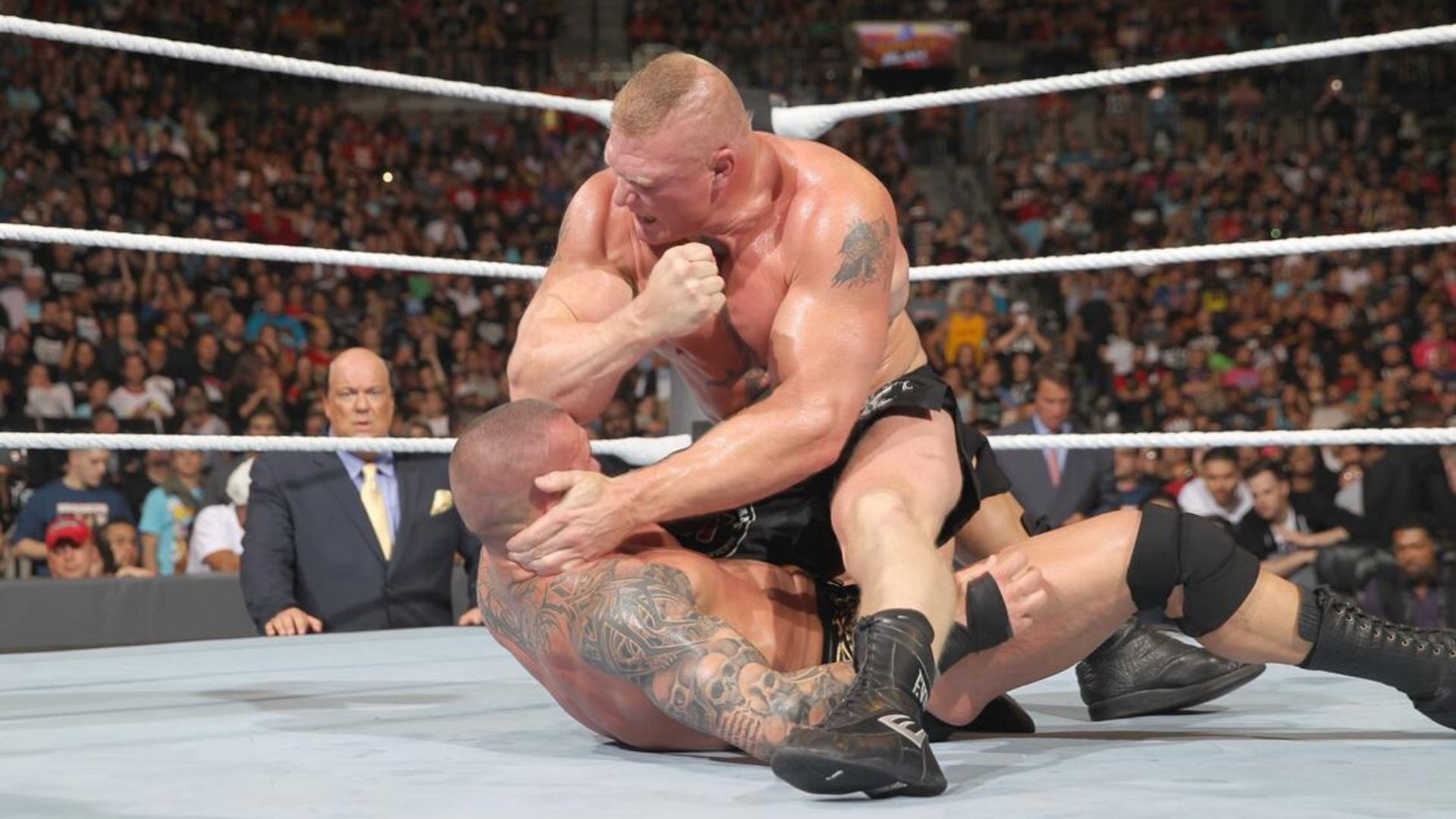 13- Knocking out Randy Orton at SummerSlam (2016)