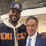 Andrew Cuomo Turns Viral Debate Moment Into Knicks Game Appearance, Meets Carmelo Anthony Carmelo Anthony and Andrew Cuomo