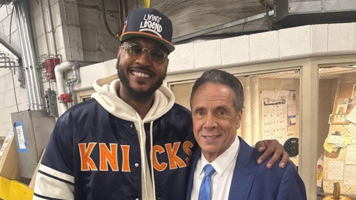 Carmelo Anthony and Andrew Cuomo Carmelo Anthony and Andrew Cuomo