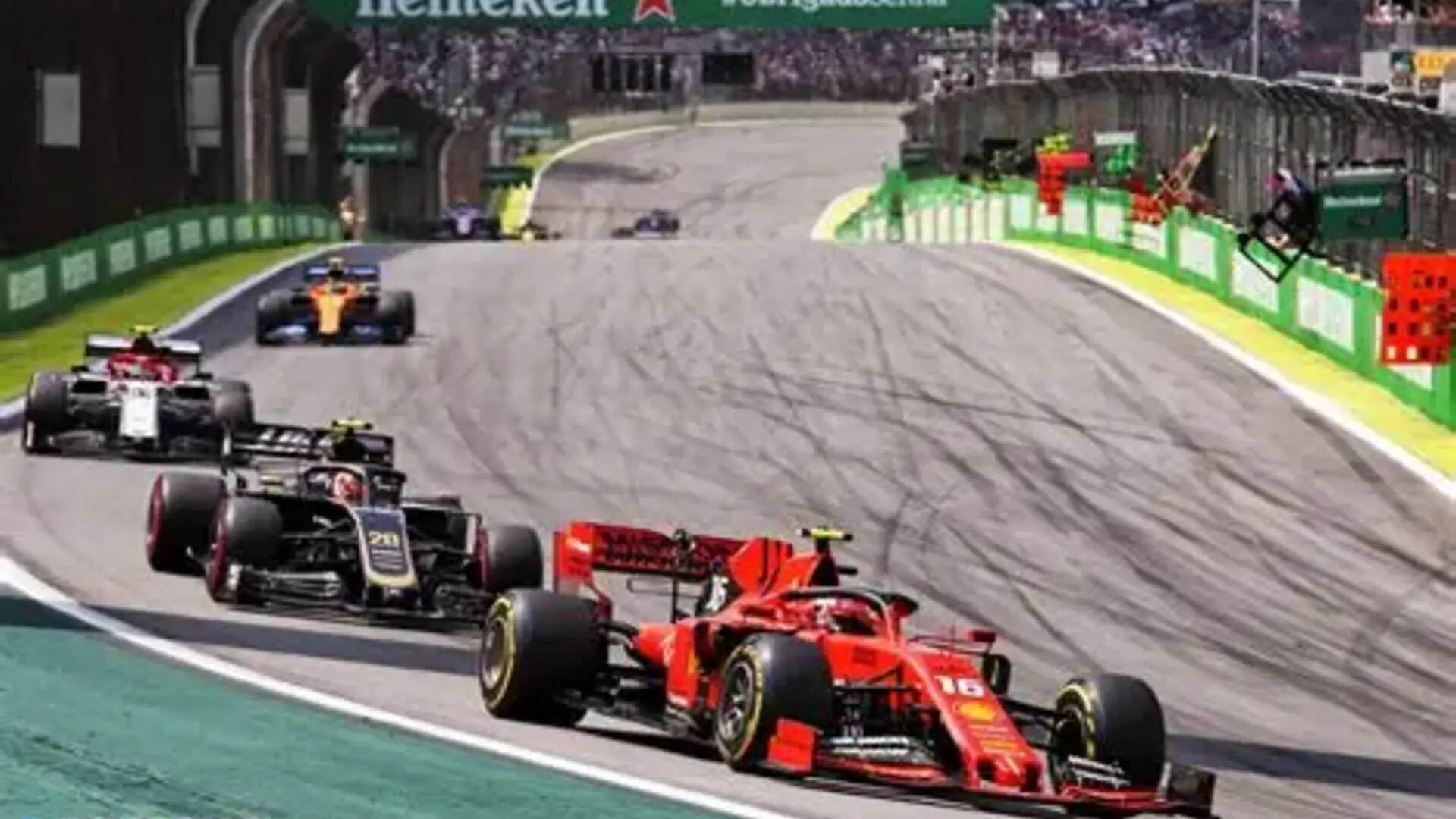 9. 2019 Brazilian GP – Leclerc and Vettel Collide