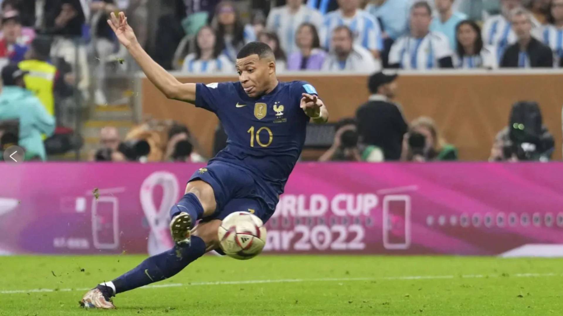 Kylian Mbappe vs. Argentina in 2022