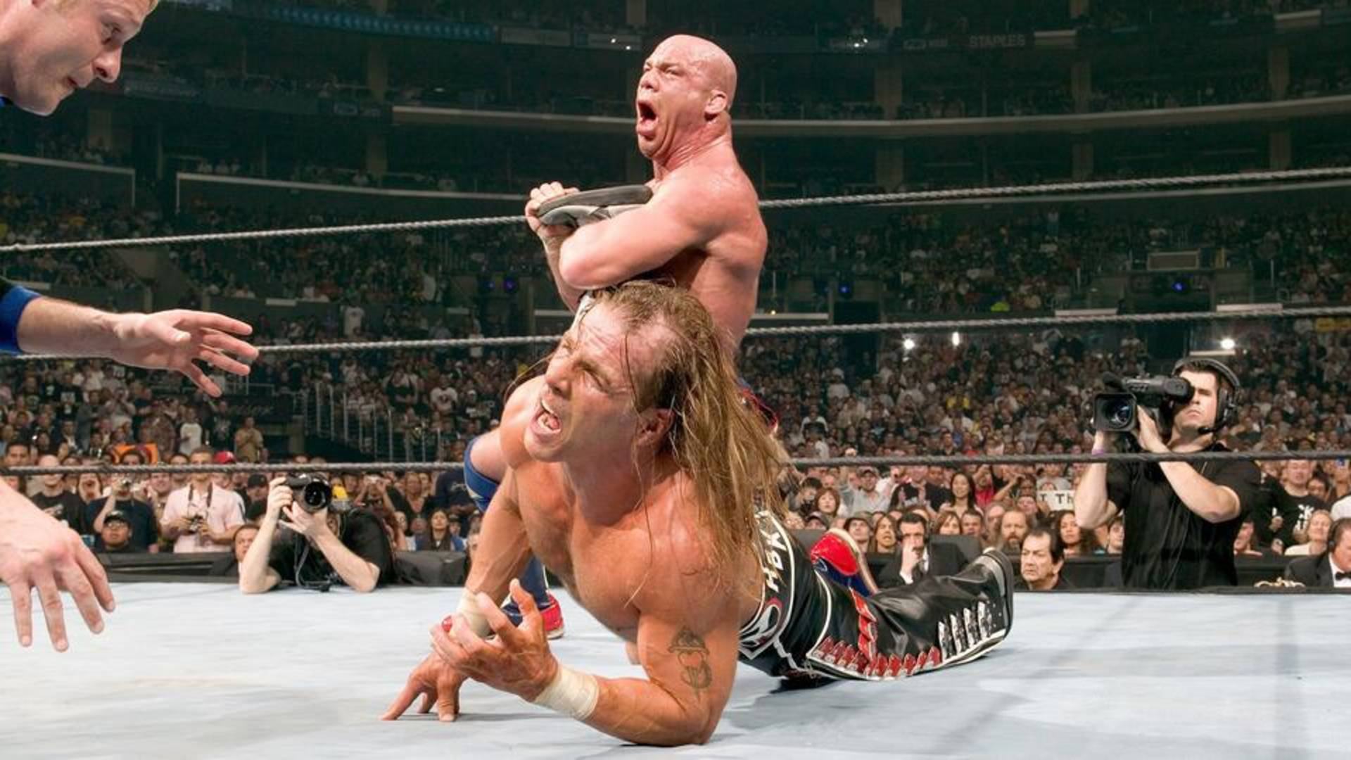 5- Olympic Gold Standard: WrestleMania 21 vs. Kurt Angle