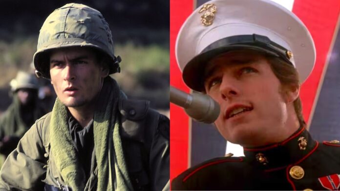 Charlie Sheen in ‘Platoon' and Tom Cruise in ‘Born on the Fourth of July’