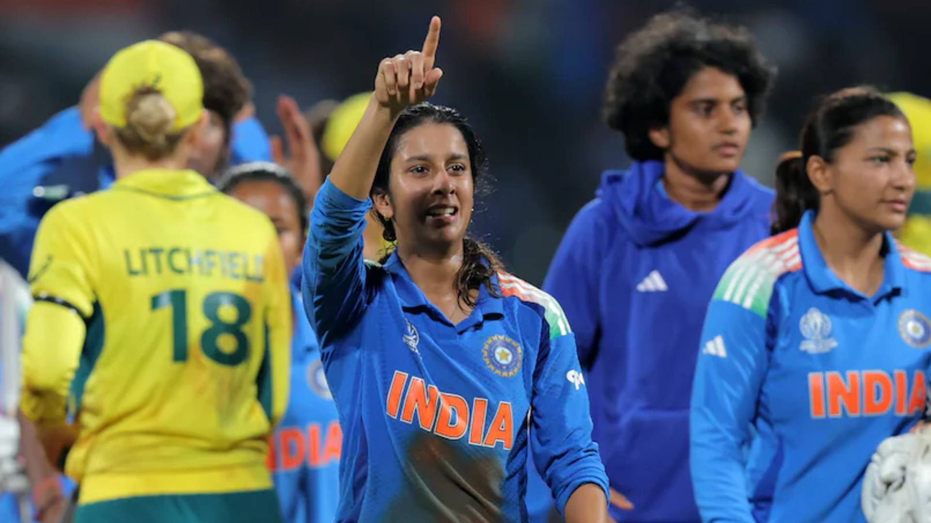 India's 339 run-chase vs. Australia in 2025