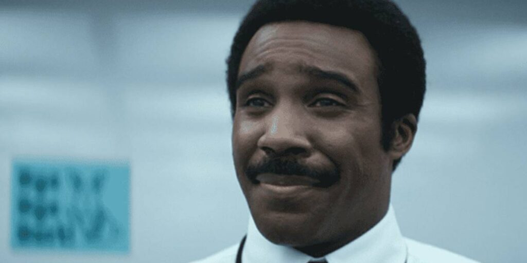 Tramell in 'Severence' (Image: Apple TV+)