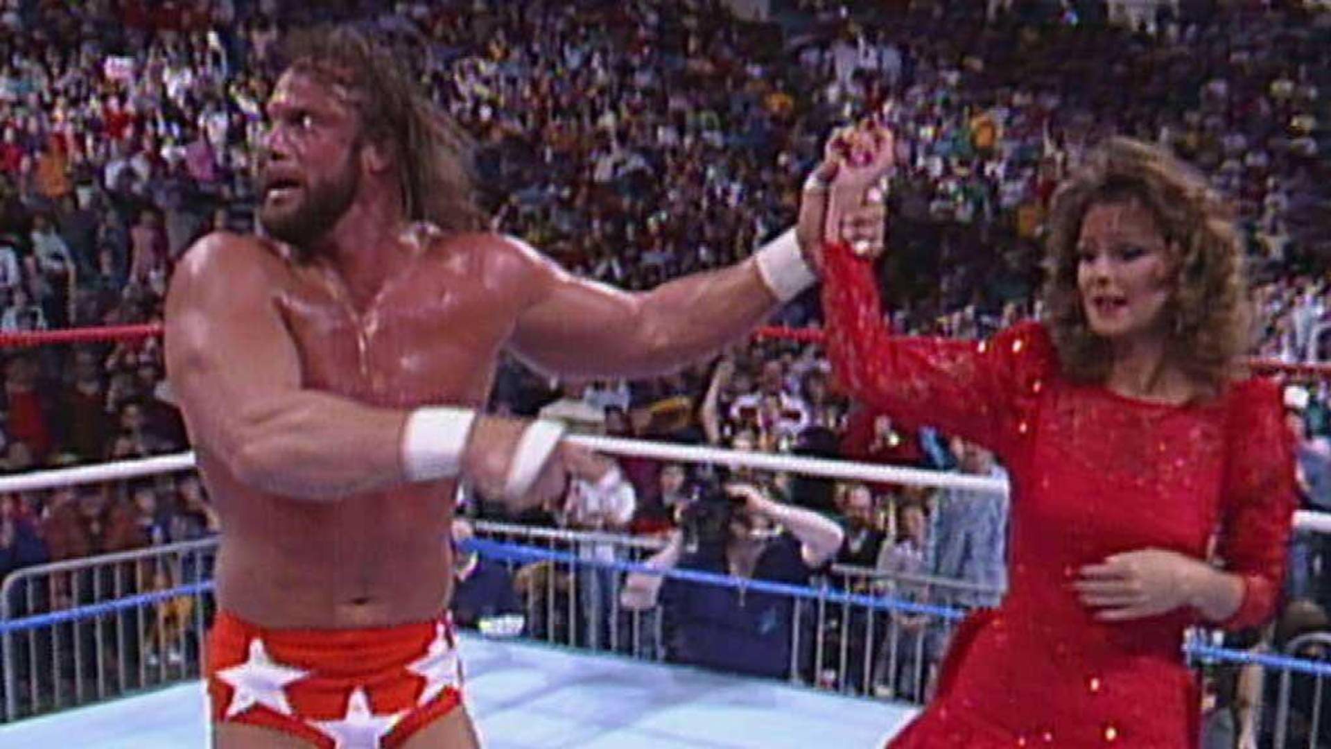 7- Randy Savage (c) vs. The Honky Tonk Man (The Main Event - Feb. 5, 1988)