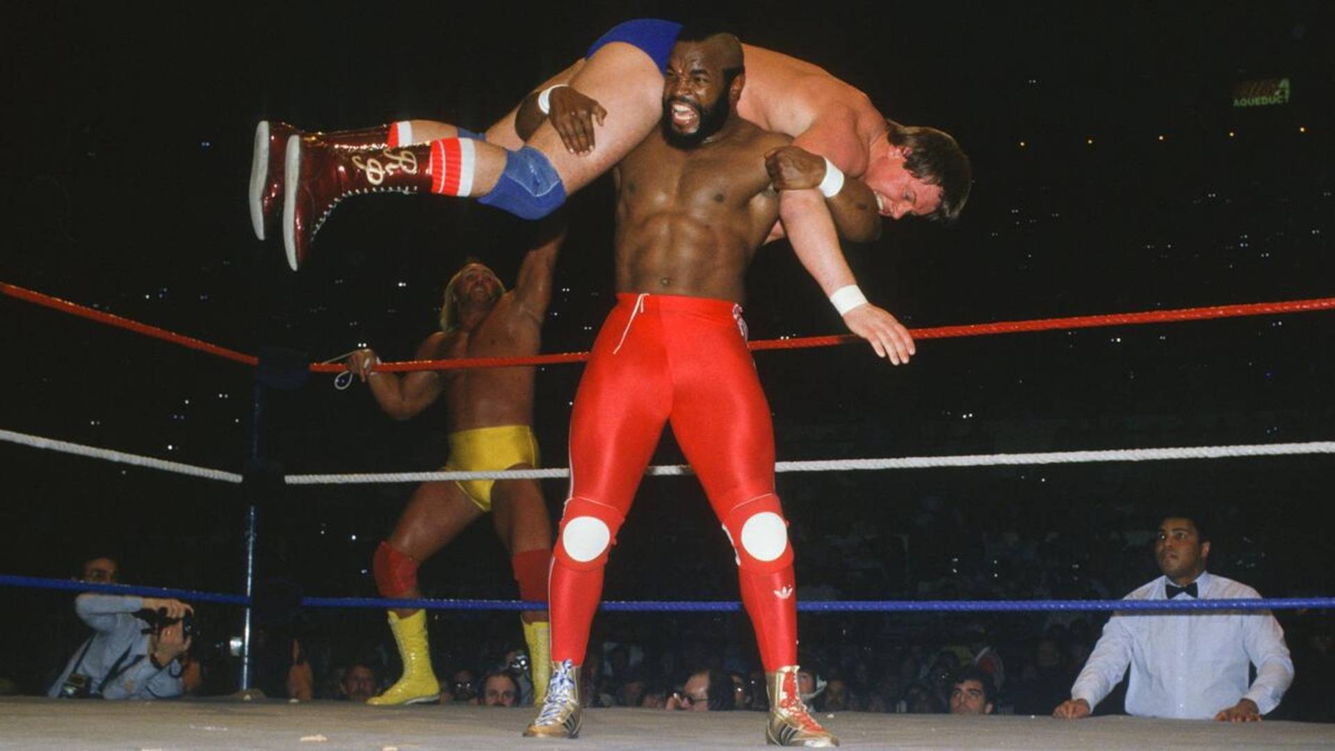 8) Mr. T and Roddy Piper