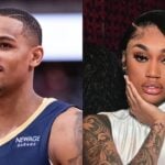 Dejounte Murray and Jania Meshell