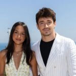Alexandra Saint Mleux with Charles Leclerc