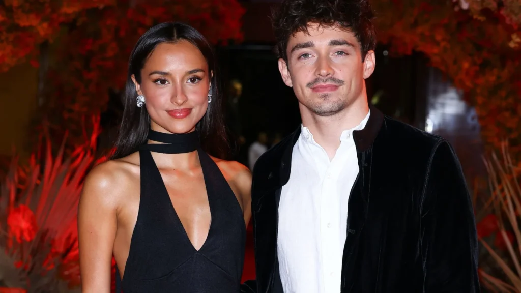 Charles Leclerc and Alexandra Saint Mleux