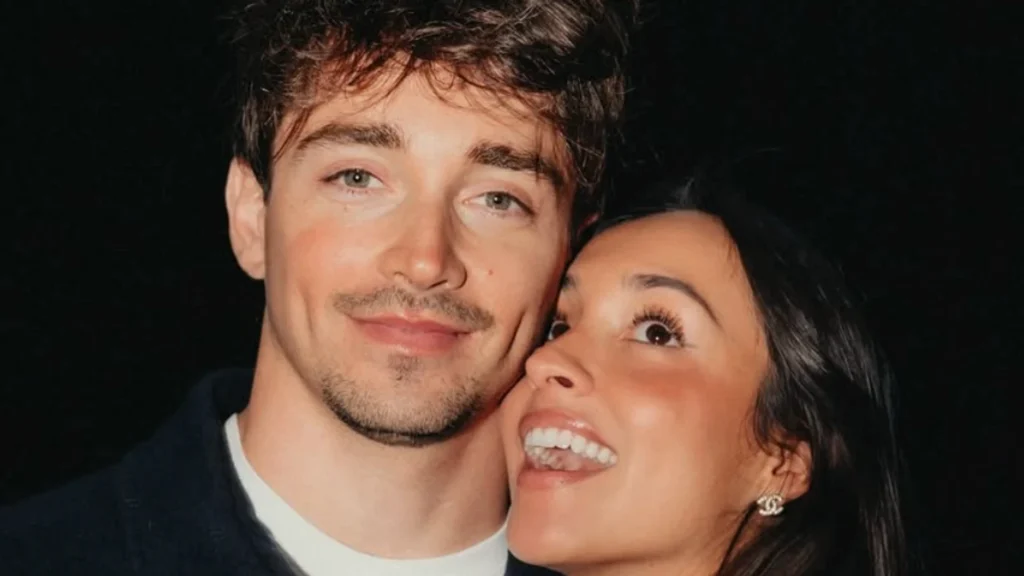 Charles Leclerc and Alexandra Saint Mleux