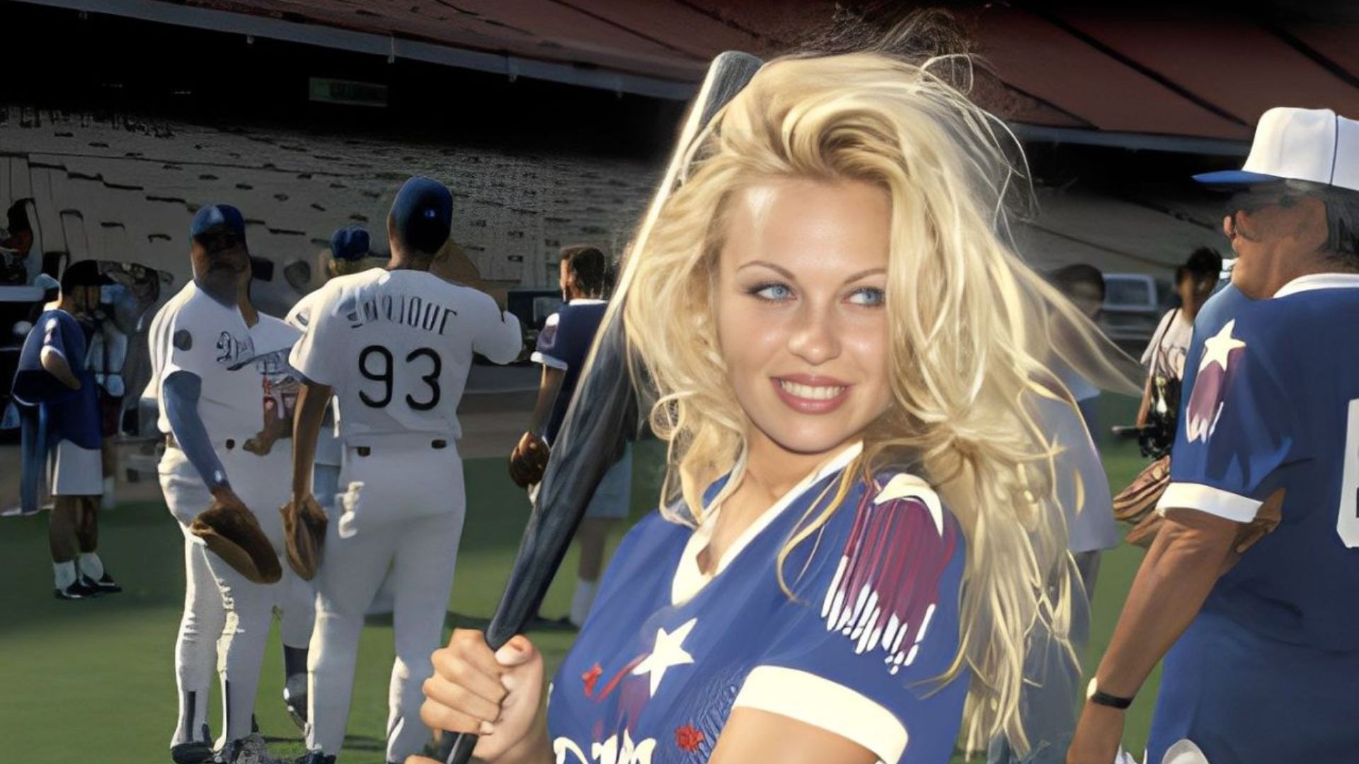 9. Pamela Anderson (Los Angeles Dodgers)