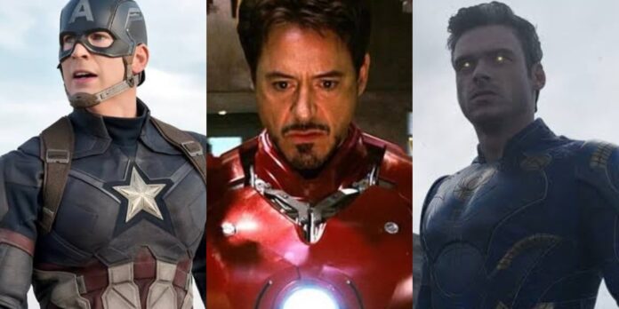 Captain America, Iron Man, and Ikaris (Image: Marvel)