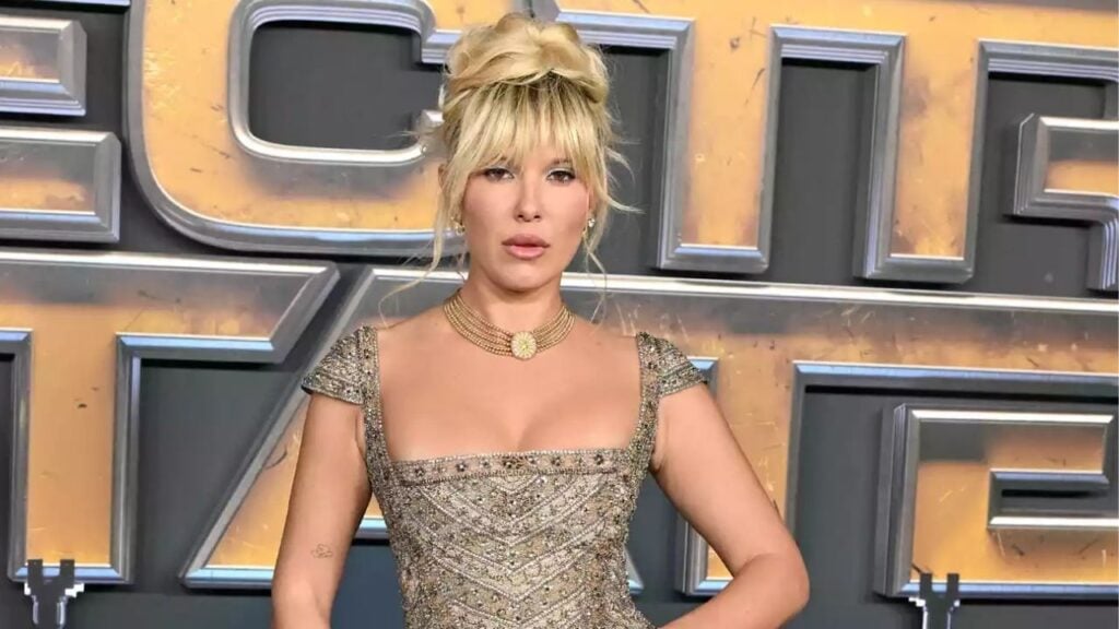 Millie Bobby Brown at "The Electric State" premiere in February