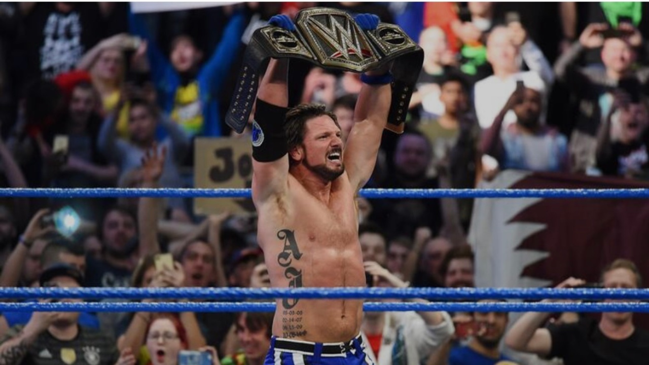 5.⁠ ⁠AJ Styles Wins the WWE Championship (November 7, 2017)