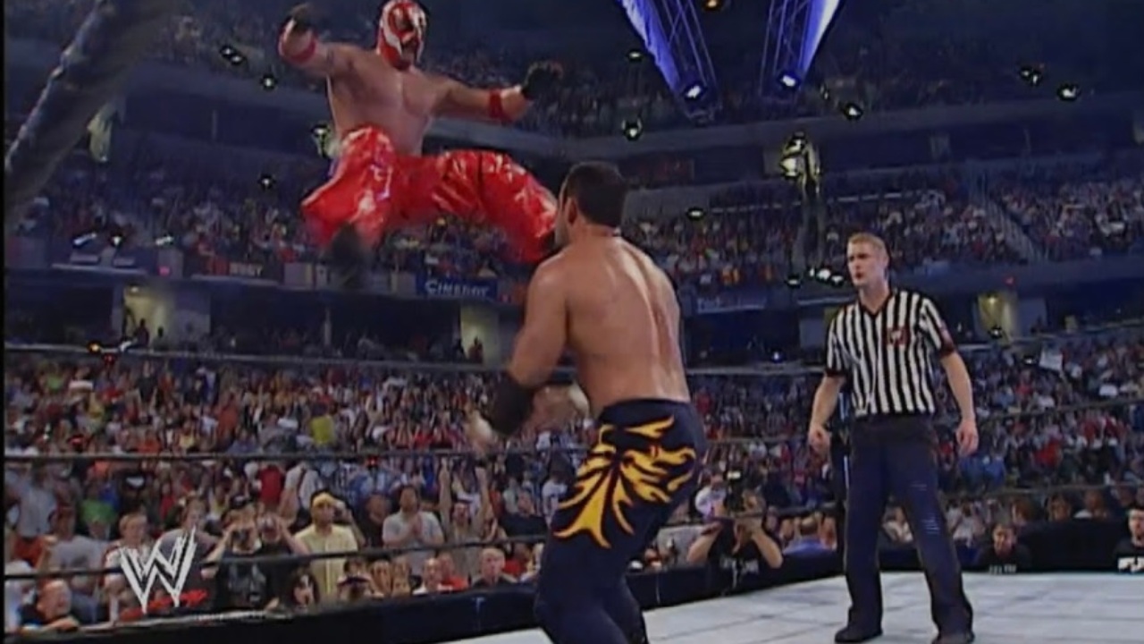 9.⁠ ⁠Rey Mysterio’s High-Flying Debut (July 25, 2002)
