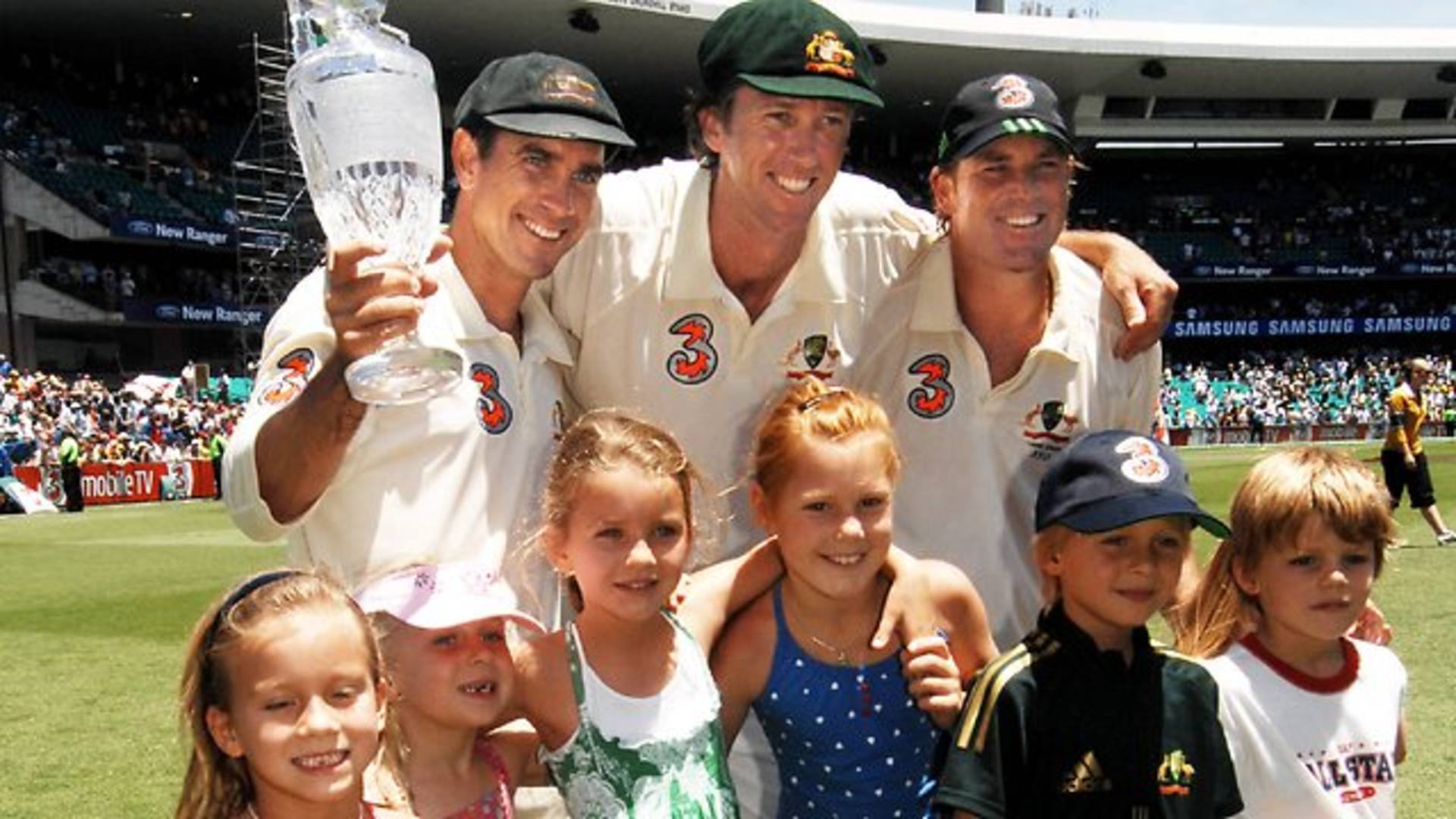 Glenn McGrath, Shane Warne and Justin Langer's last match in 2007