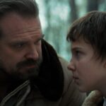 Millie Bobby Brown and David Harbour in 'Stranger Things' (Image: Netflix)