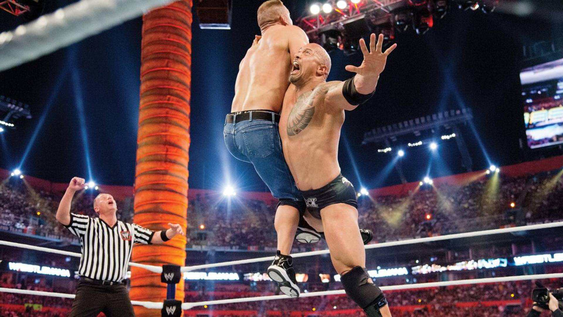 3- The Rock vs. John Cena (WrestleMania XXVIII, 2012)