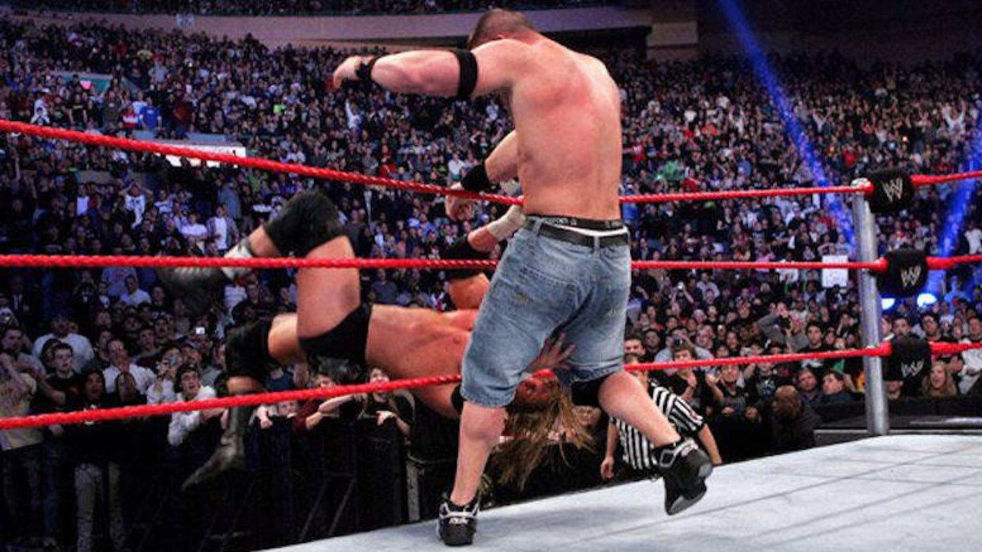 3- Triple H out of the ring to win the Royal Rumble (Royal Rumble 2008)