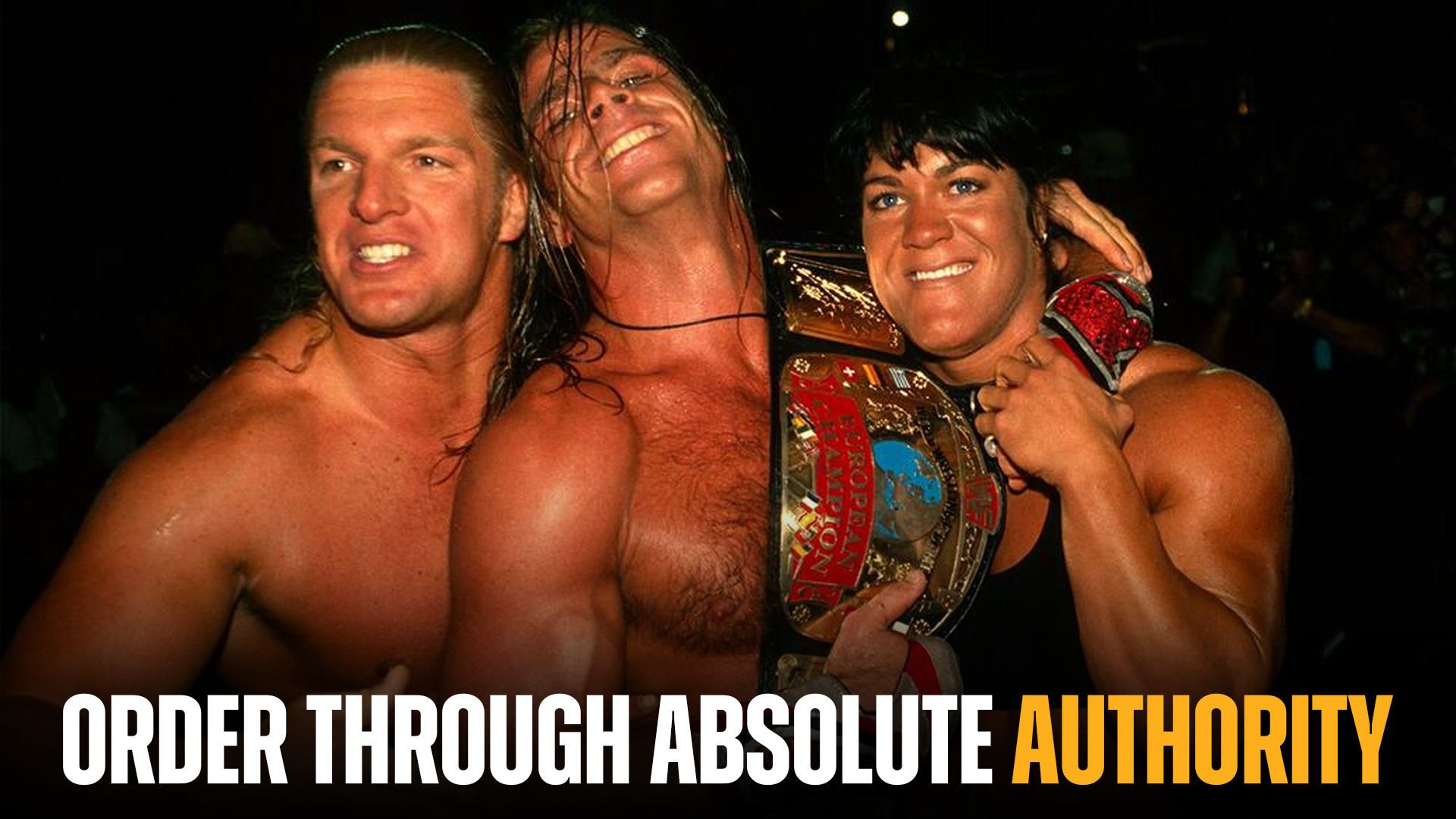 Triple H, Shawn Michaels and Chyna as part of DX
