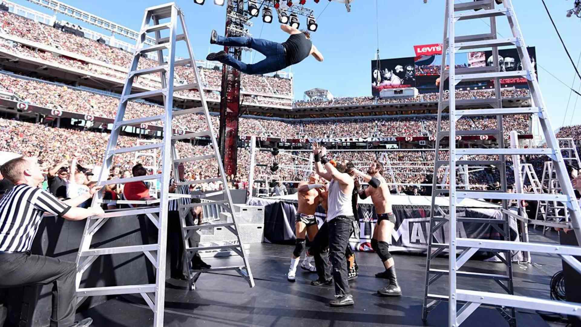 9- Daniel Bryan vs. Bad News Barrett (c) vs. Dean Ambrose vs. Dolph Ziggler vs. Luke Harper vs. R-Truth vs. Stardust - WrestleMania 31