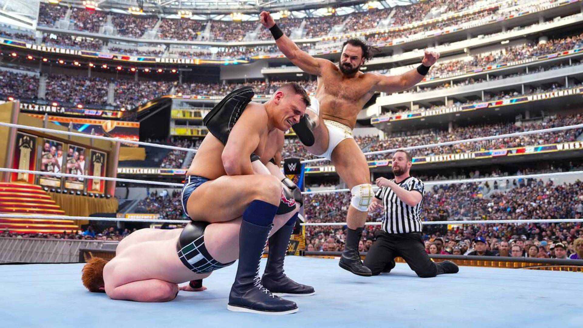1- Gunther (c) vs. Sheamus vs. Drew McIntyre - WrestleMania 39