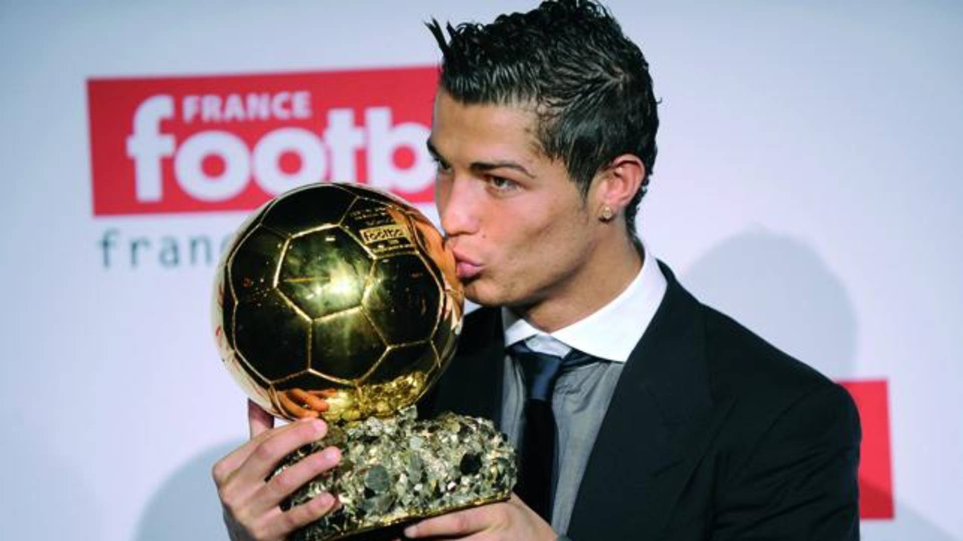 Cristiano Ronaldo's first Ballon d'Or in 2008