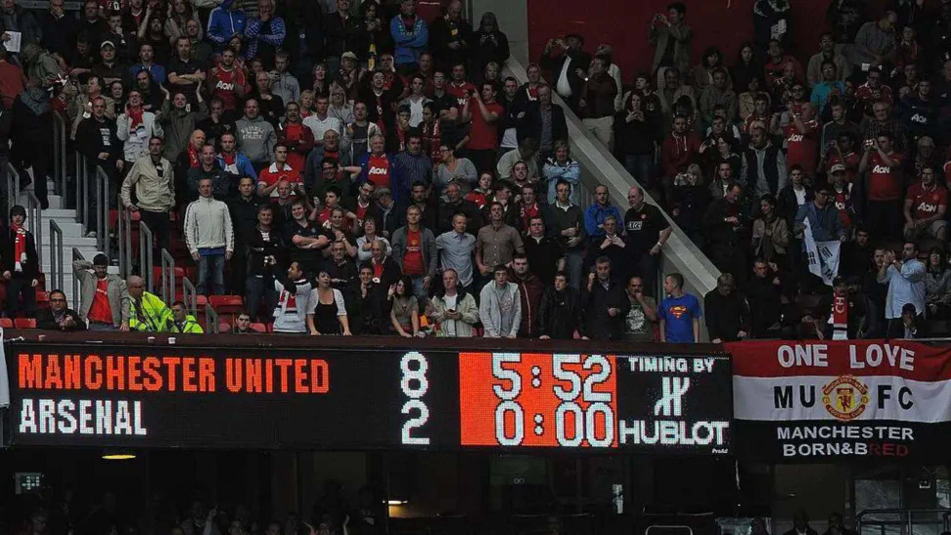 Manchester United 8-2 win vs. Arsenal in 2011