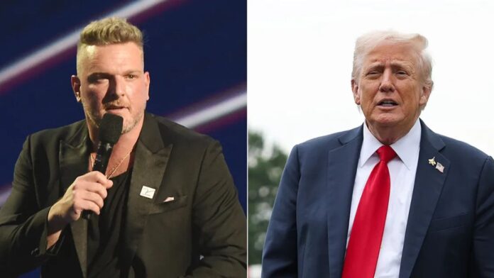 Pat McAfee and Donald Trump
