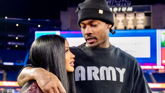 Cardi B with Stefon Diggs