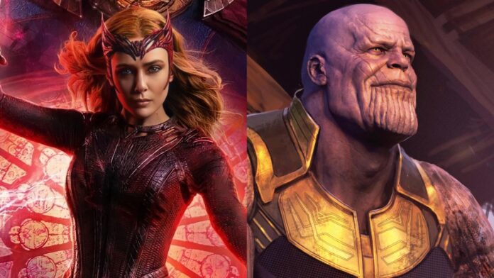 Scarlet Witch and Thanos