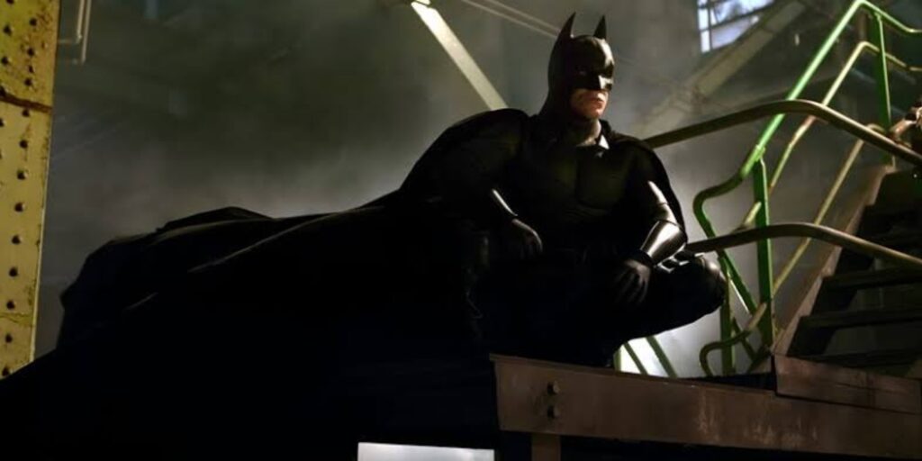 Christian Bale as Batman in 'Batman Begins (Image: Warner Bros)