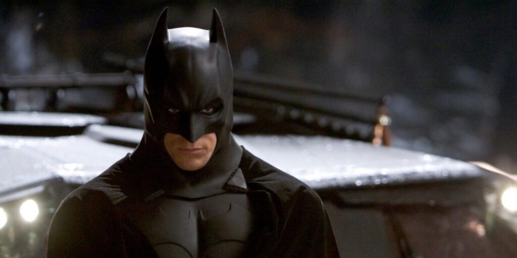 Christian Bale as Batman in 'Batman Begins (Image: Warner Bros)